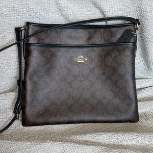 File Crossbody In Signature Canvas